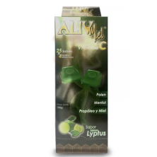 Aliv-Miel con vitamina C sabor Limón Caja X 25 Sobres (4 pastillas)