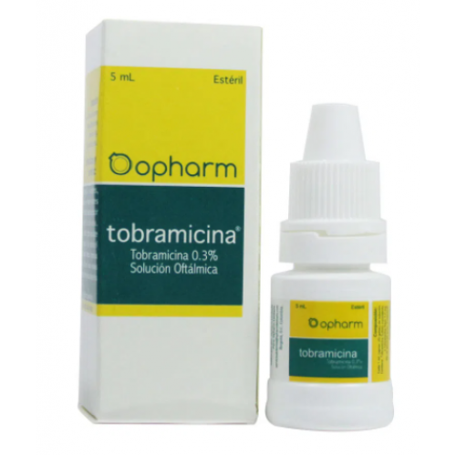 opharm Tobramicina 0.3% solución oftálmica X 5 Ml 