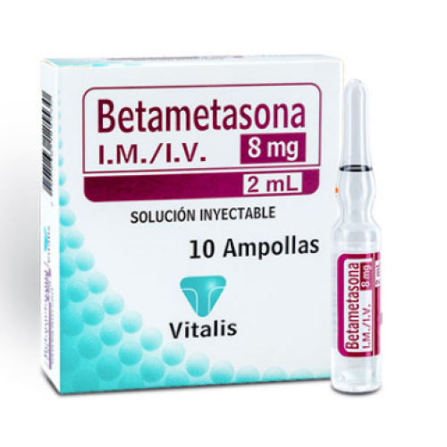 betametasona 8 mg/2 ml caja x 10 ampolla