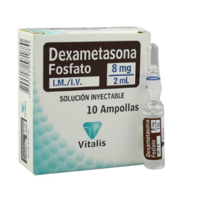 dexametasona 8 mg/2 ml caja x 10 ampollas