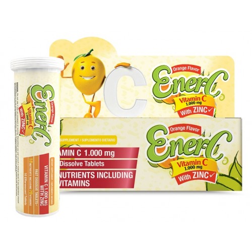 Ener-C vitamina C 1000 Mg con Zinc Frasco X 10 Unidades