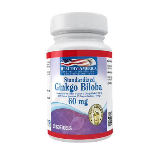 Ginkgo biloba 60 Mg Frasco X 60 Softgels
