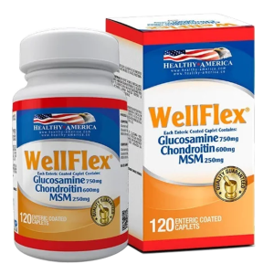 WellFlex Glucosamina 750Mg /  Condroitina 600Mg / MSM 250Mg Frasco X 120 Tabletas recubiertas 