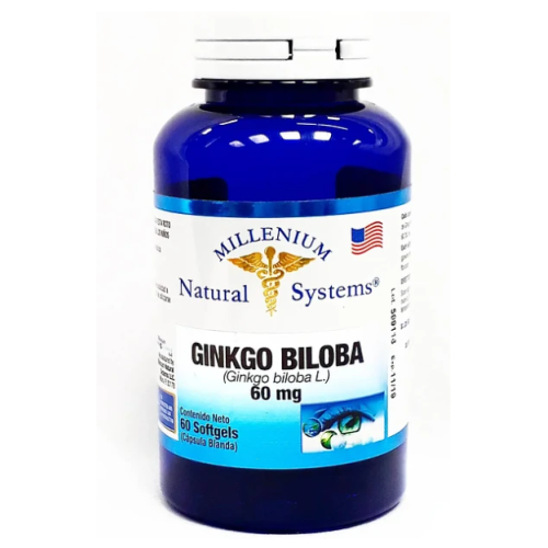 Ginkgo Biloba 60 Mg Frasco X 60 Cápsulas blandas 