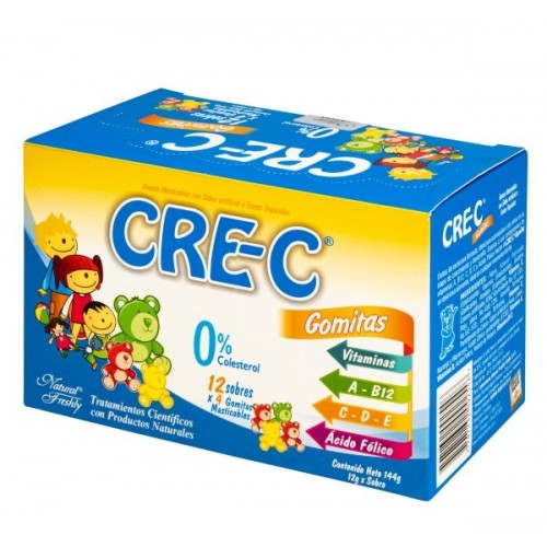 Cre-c Vitaminas Gomitas Masticables Caja X 12 Sobres 