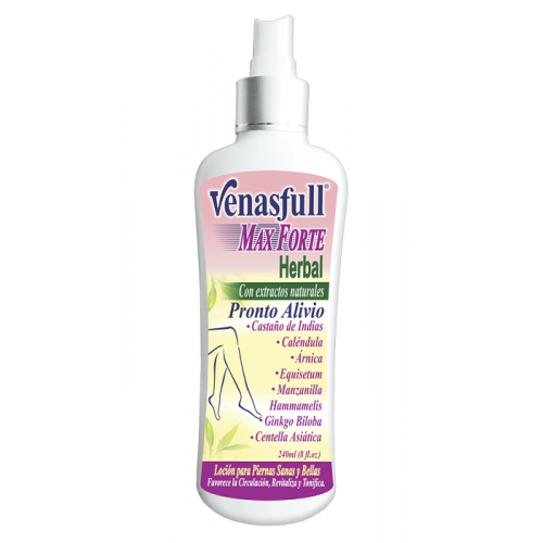 Venas full Max forte Herbal Loción para piernas Frasco X 240 Ml 