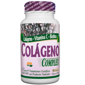 colageno- vitamina c- biotina complex x 60 cápsulas