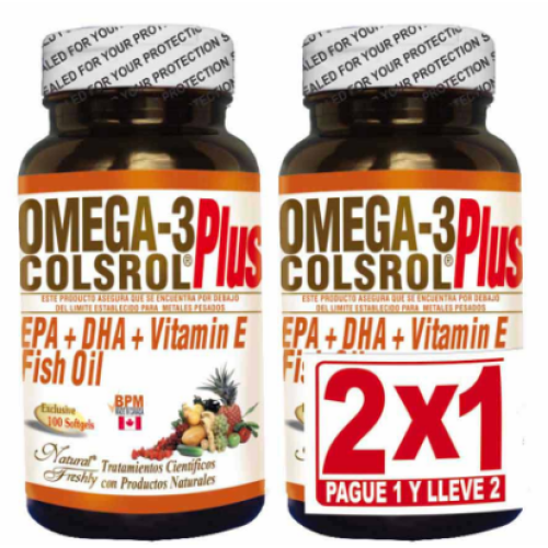 omega-3 x 100 cápsulas pague 1 lleve 2