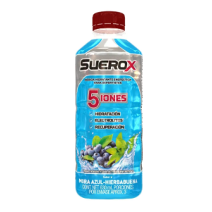 SueroX Bebida hidratante energética para deportistas mora azul Frasco X 630 Ml 