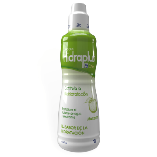 Hidraplus 75 Meq Zinc Manzana X 400 Mililitros