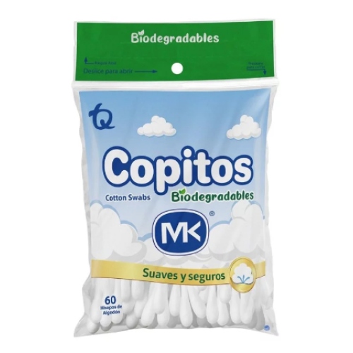 copitos mk biodegradables bolsa x 60 unidades