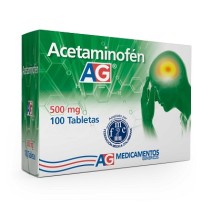 Acetaminofén 500 Mg AG Caja X 100 Tabletas 