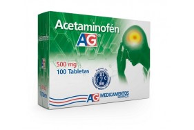 Acetaminofén 500 Mg AG Caja X 100 Tabletas 