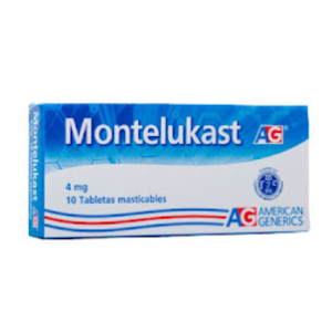 Montelukast 4Mg Caja X 10 Tabletas masticables