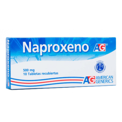 Naproxeno 500 Mg Caja X 10 Tabletas 