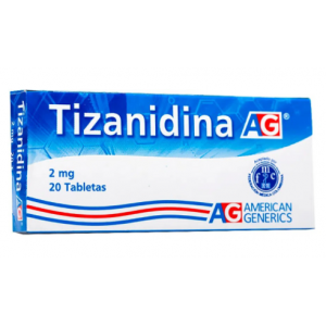 Tizanidina 2 Mg Caja X 20 Tabletas 