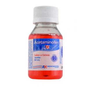 Acetaminofén jarabe sabor cereza Frasco X 60 Ml 