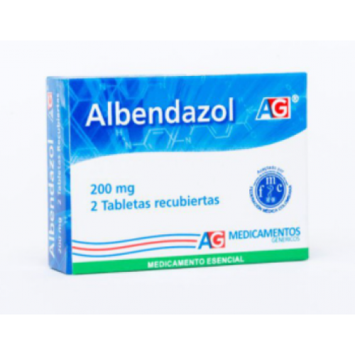 Albendazol 200 Mg Caja X 2 Tabletas 