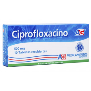 Ciprofloxacino 500 Mg Caja X 10 Tabletas 