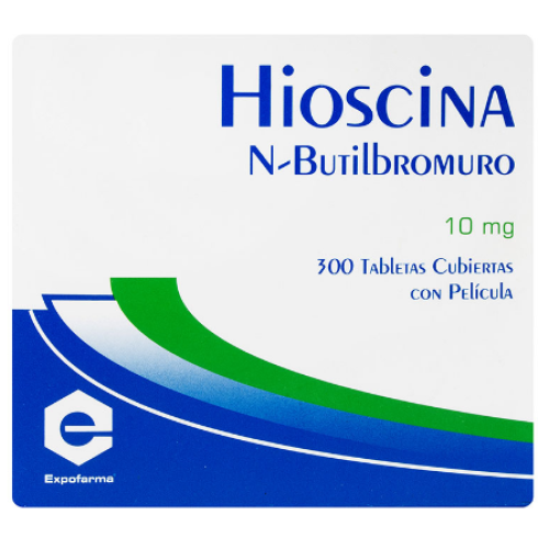 hiosina butilbromuro 10mg x 20 tabletas