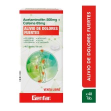 Acetaminofén 500Mg+Cafeina 65Mg Caja X 48 Tabletas