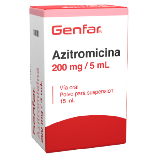 Azitromicina Suspensión 200 Mg/5 Ml Frasco X 15 Ml