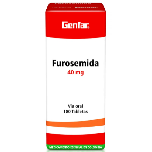 Furosemida 40 Mg Caja X 100 Tabletas 