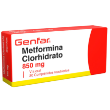 Metformina 850 Mg Caja X 30 Tabletas