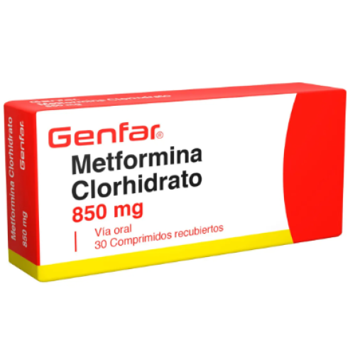 Metformina 850 Mg Caja X 30 Tabletas