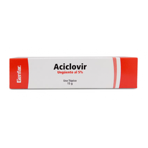 Aciclovir Unguento al 5% Tubo X 5 Gramos 