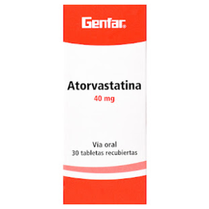 Atorvastatina 40Mg Caja X 30 Tabletas