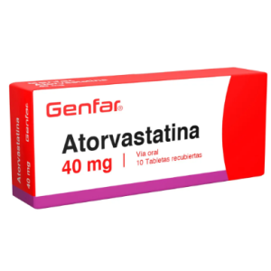 Atorvastatina 40 Mg Caja X 10 Tabletas