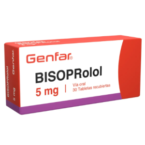 Bisoprolol 5Mg Caja X 30 Tabletas