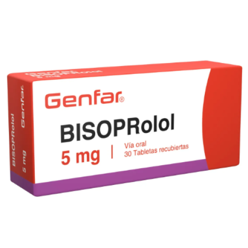 Bisoprolol 5Mg Caja X 30 Tabletas
