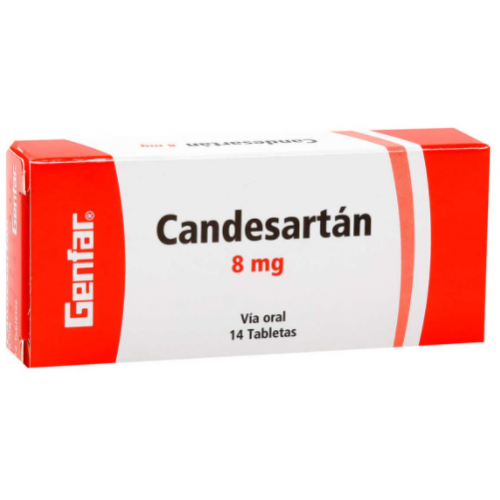 Candesartán 8 Mg Caja X 14 Tabletas 