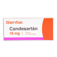 Candesartán 16 Mg Genfar Caja X 14 Tabletas