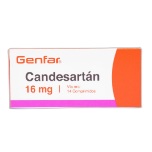 Candesartán 16 Mg Caja X 14 Tabletas