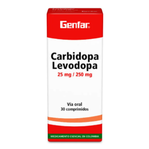Carbidopa/ Levodopa 25/250 Mg X 30 Tabletas