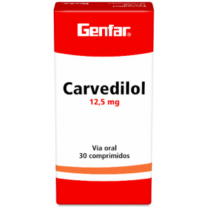 Carvedilol 12,5 Mg Caja X 30 Tabletas 