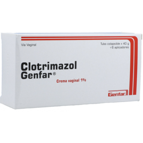 Clotrimazol Crema vaginal 1% Tubo X 40 Gramos 