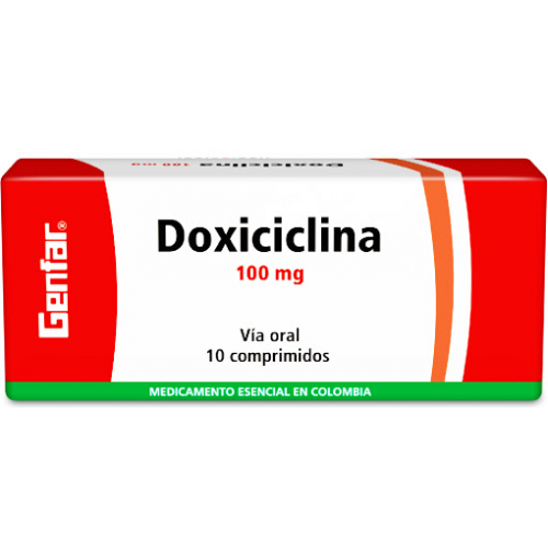 Doxiciclina 100 Mg Caja X 10 Tabletas 