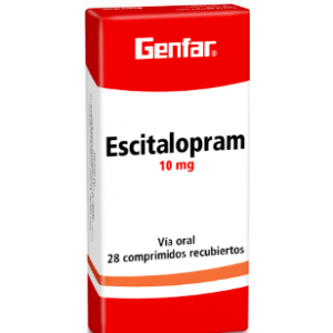 Escitalopram 10 Mg Caja X 28 Tabletas 