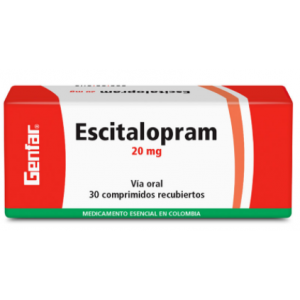 Escitalopram 20 Mg Caja X 30 Tabletas 