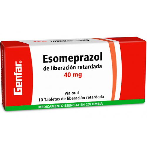 Esomeprazol 40Mg  Caja X 10 Tabletas