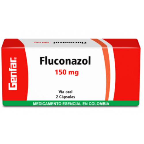 Fluconazol 150 Mg Caja X 2 Cápsulas 