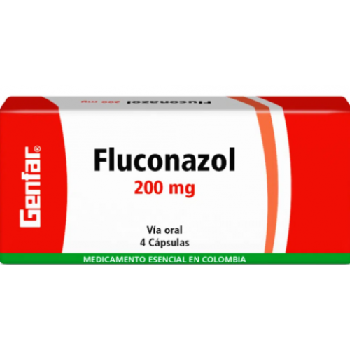 Fluconazol 200 Mg Caja X 4 Cápsulas 