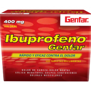 Ibuprofeno 400 Mg Caja X 100 Tabletas