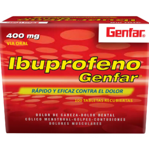 Ibuprofeno 400 Mg Caja X 100 Tabletas