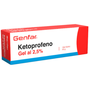 Ketoprofeno Gel 2.5% Tubo X 60 Gramos