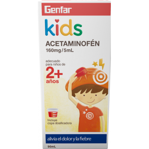 Kids Acetaminofen-2+   160 Mg/ 5Ml  Frasco X 90 Ml  